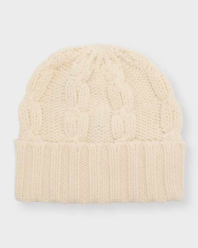 Cable Knit Cashmere Beanie